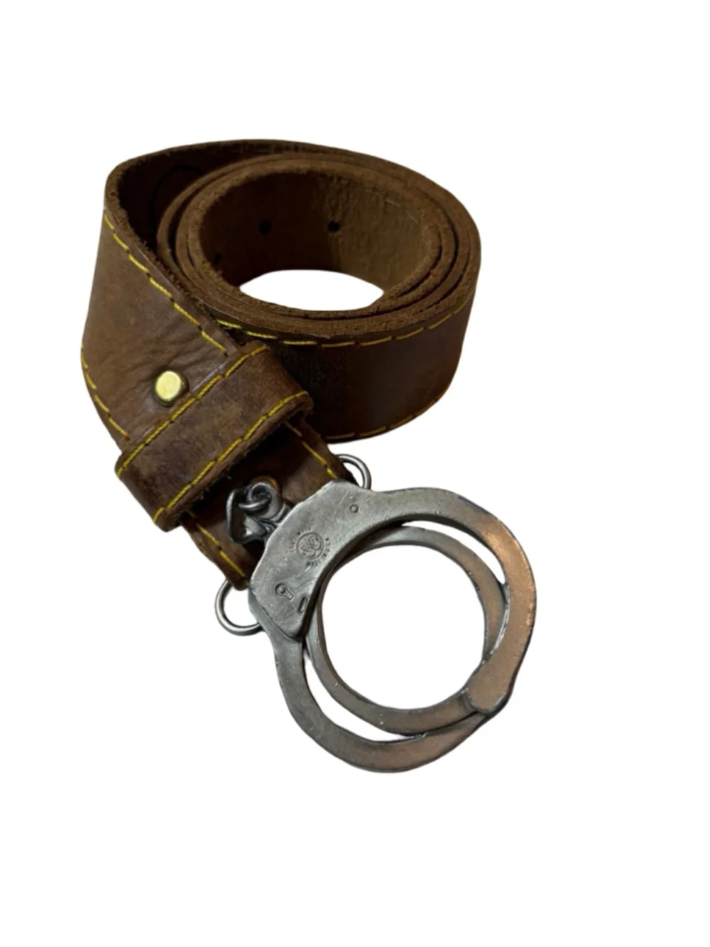 Dr Martens England Leather Belt Handcuff Buckle Eddie Munson Punk Goth